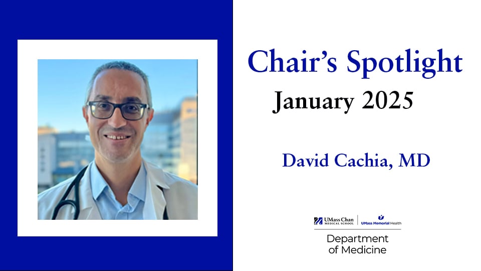 Chair’s Spotlight: David Cachia, MD