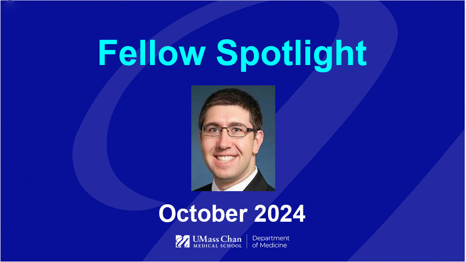  Fellow Spotlight, October 2024, image of Matthew Greenwood, MD