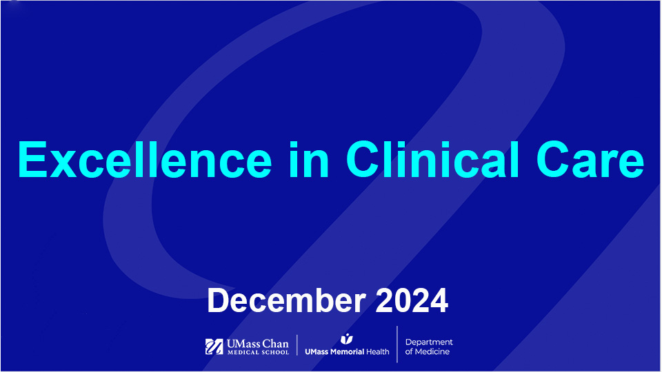  Excellence in Clinical Care, December 2024