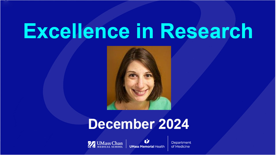  Excellence in Research, December 2024, image of Elena Byhoff, MD, MSc