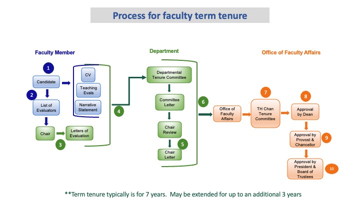 Diagram of Award of Term Tenure Process