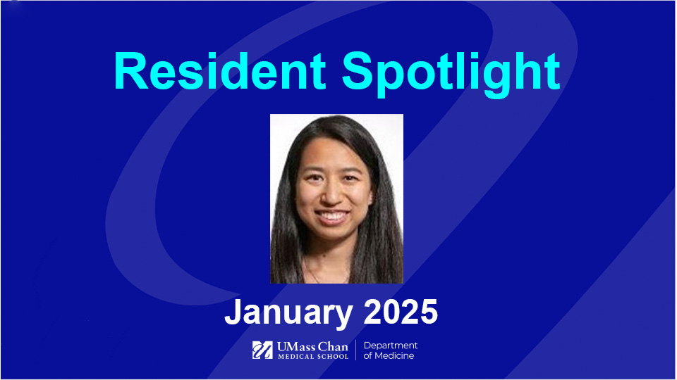  Resident Spotlight, January 2025, image of Bridget (Xinmiao) Yang, MD