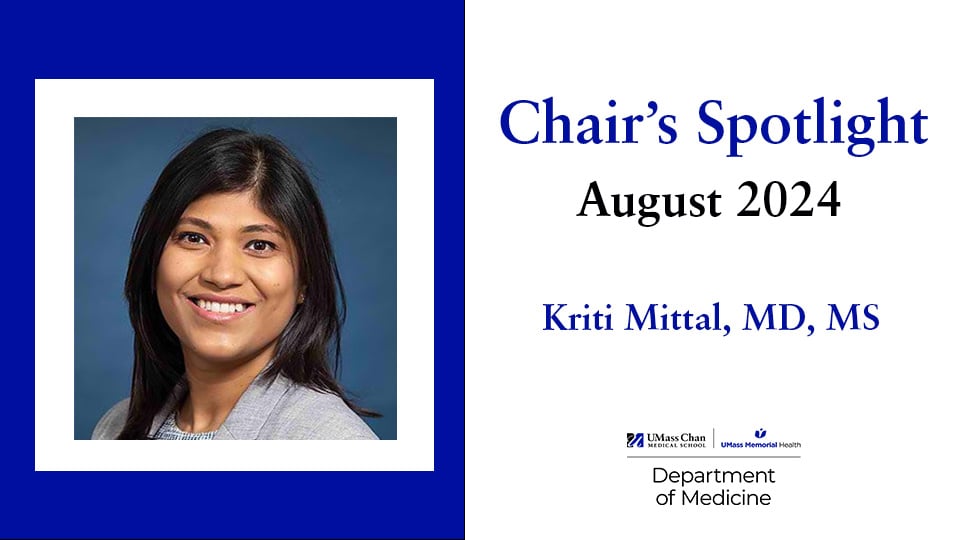 Chair's Spotlight: Kriti Mittal, MD, MS