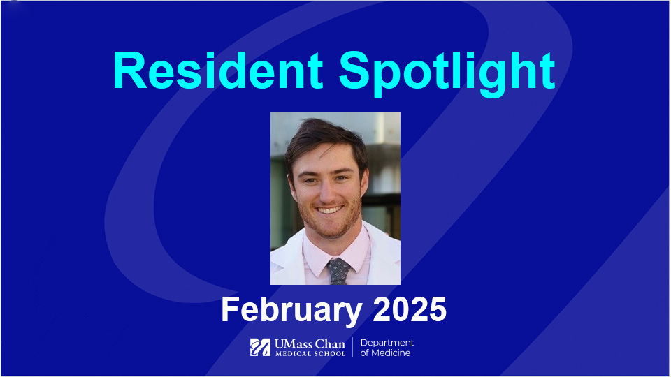  Resident Spotlight, image of Sam Fox, MD, February 2025