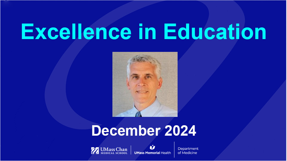  Excellence in Education, December 2024, image of David Hatem, MD