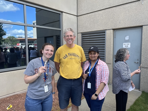 BMB department members at ice cream social event 