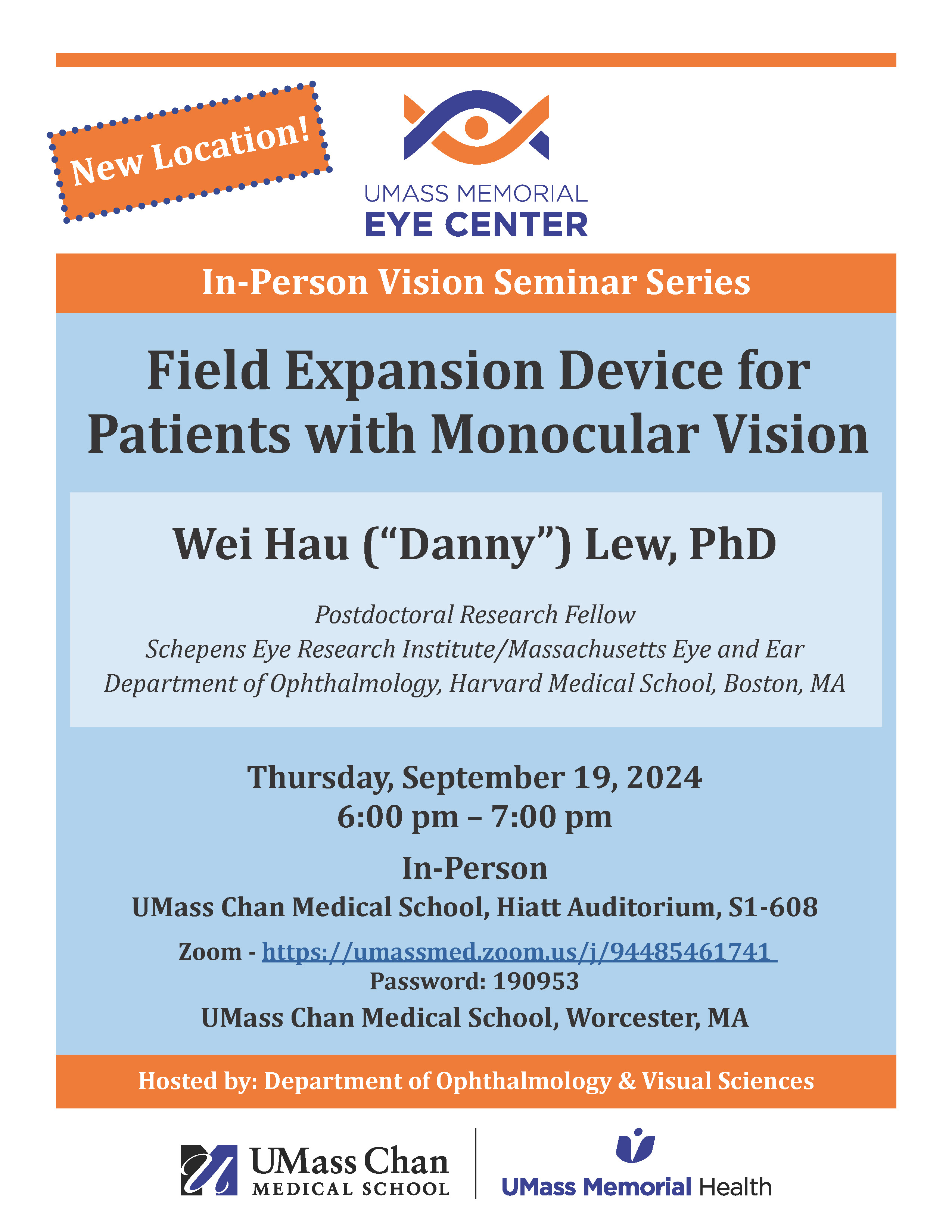 Field Expansion Device for Patients with Monocular Vision