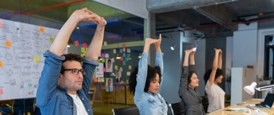 Employees Stretching