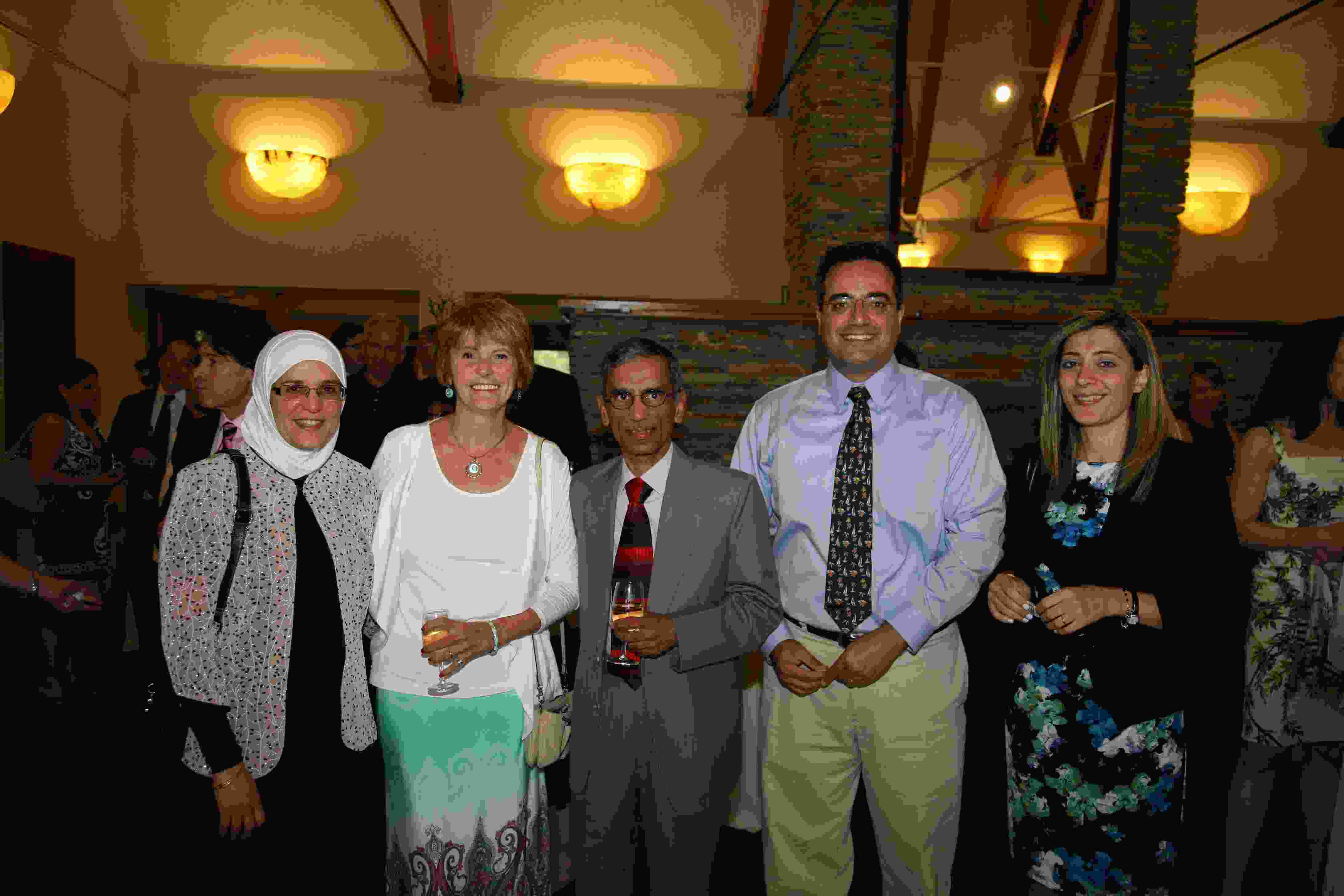 Randa Mowlood, Sharon Sambito, Dr. Gopal Vijayaraghavan, Dr. Adib Karam & wife