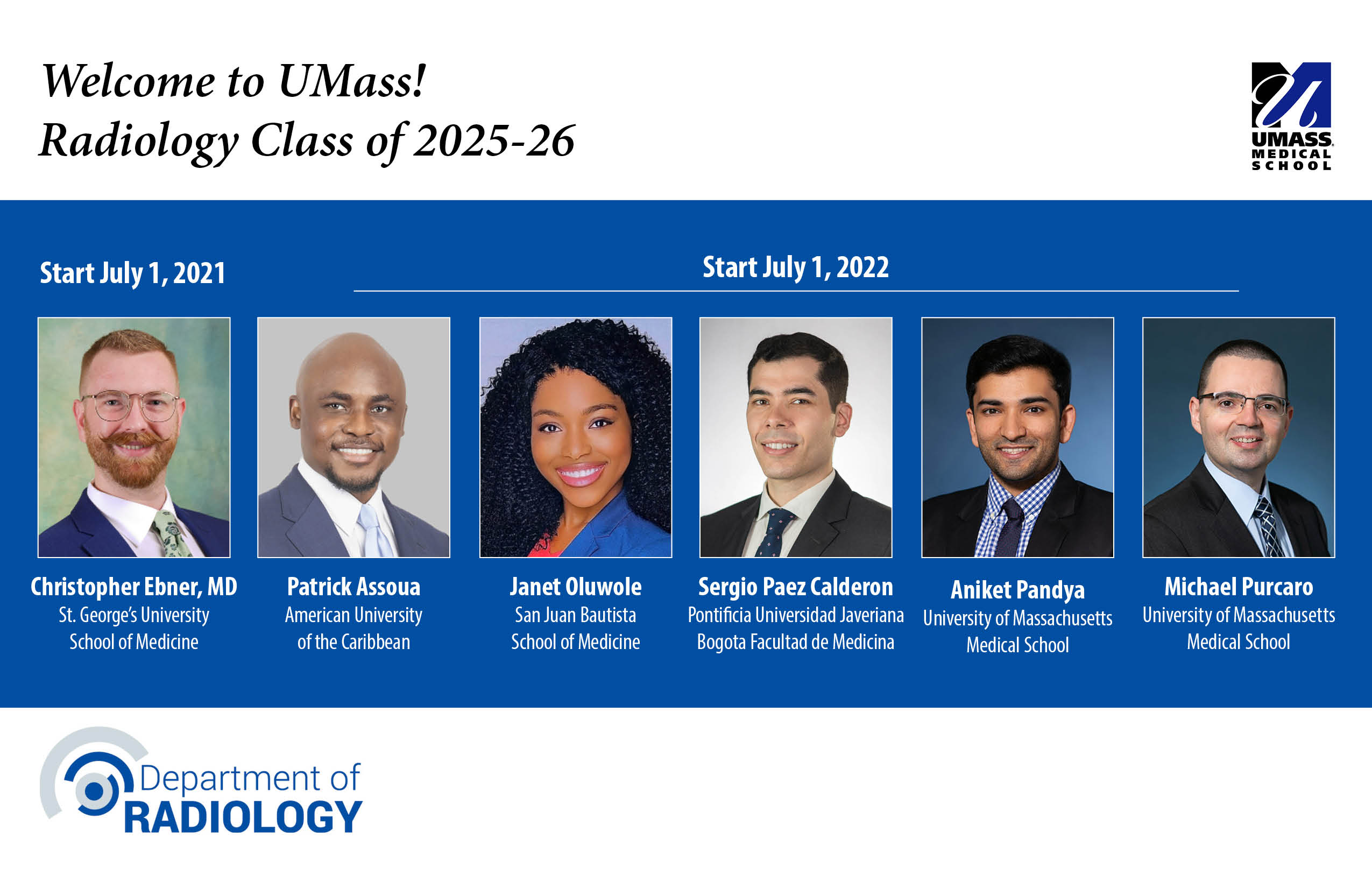 UMMS Radiology Residency Match 2021