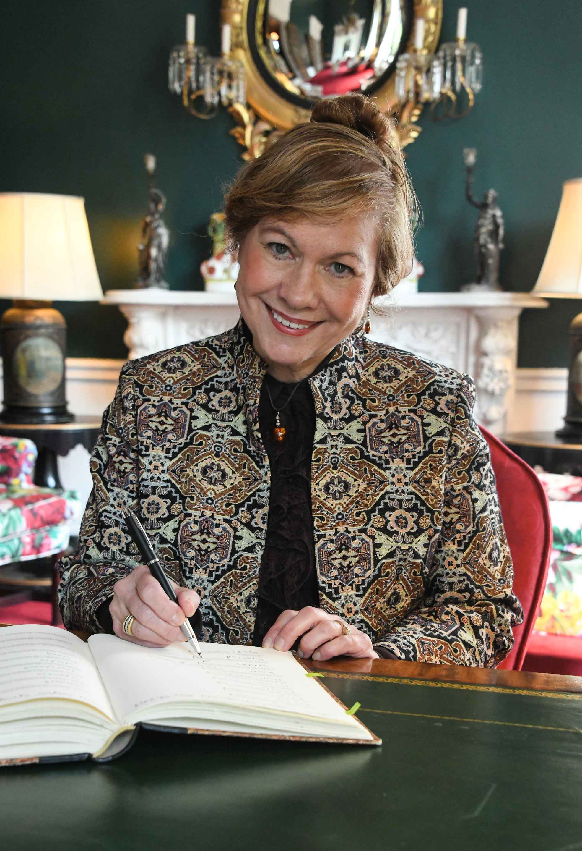 Dr. Johanna M. Seddon, MD, ScM signing the historical American Ophthalmological Society membership book May 16, 2019.