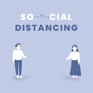 Social distancing illustration