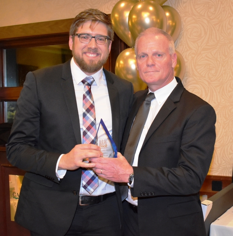 Jonathan Watts, PhD, and Rich Kennedy, president of the Angel Fund