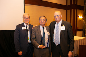 Daniel Lasser, MD, (center), with Terence Flotte, MD, (left) and Michael Hirsh, MD