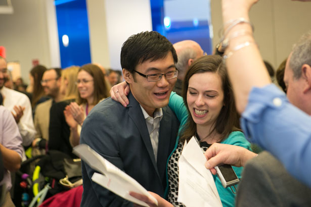 Shu Yang and Karen Tenner made a couples match—he at Beth Israel Deaconess Medical Center and she at Boston University Medical Center. 