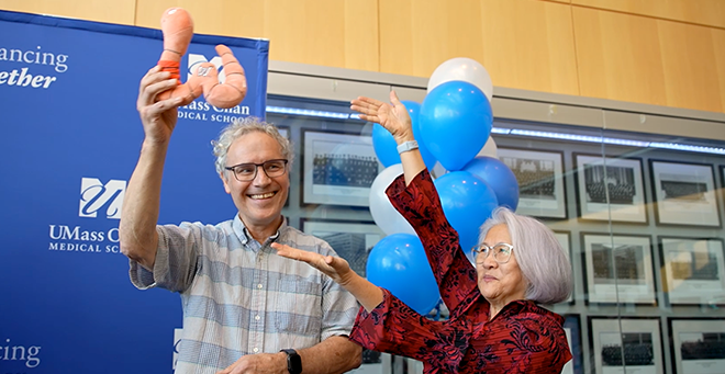 UMass Chan ‘takes pride in calling you one of our own,’ Chancellor tells Nobel-recipient Victor Ambros