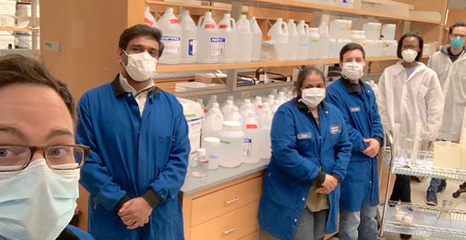 UMMS students produce hand sanitizer for nearby hospitals amid COVID-19 pandemic