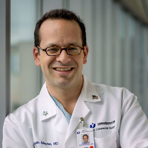 Justin Maykel, MD, has been appointed to the Gladys Smith Martin Chair in Oncology.